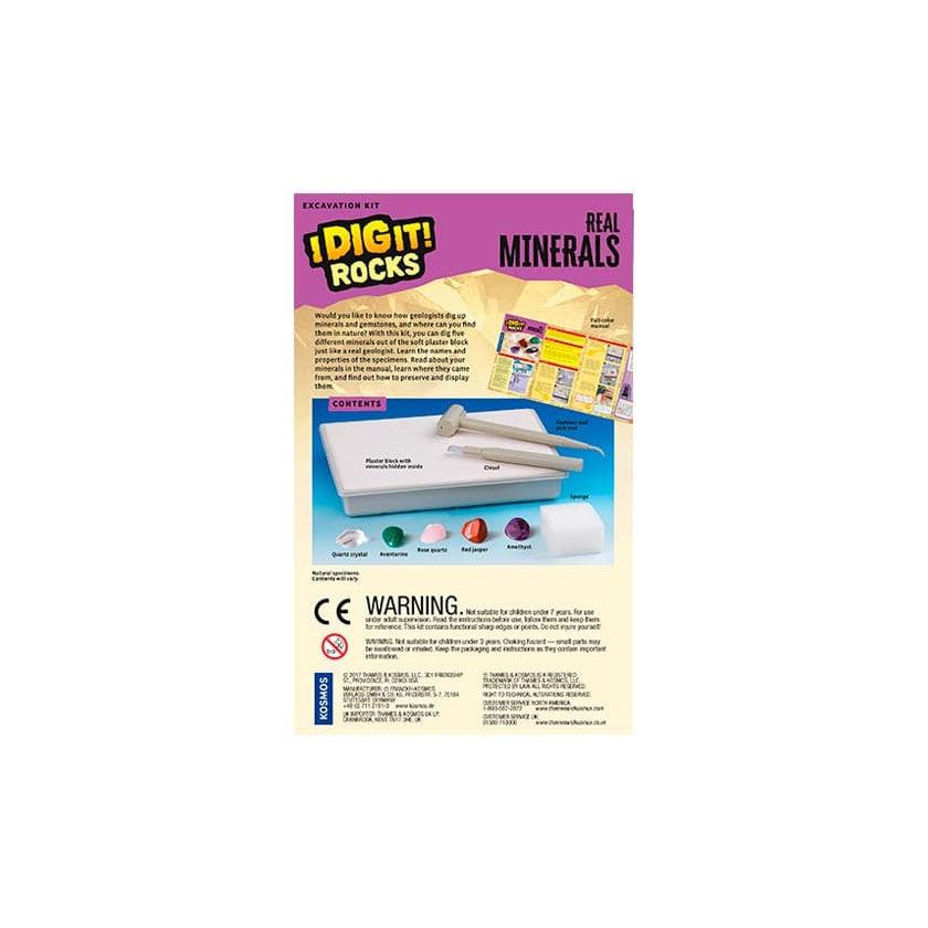 Thames & Kosmos-I Dig It! Rocks - Real Minerals Excavation Kit-630447-Legacy Toys